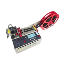 Webbing Cutting Machine 5inch LCD Display Cold and Hot Webbing Tape Cutting M...