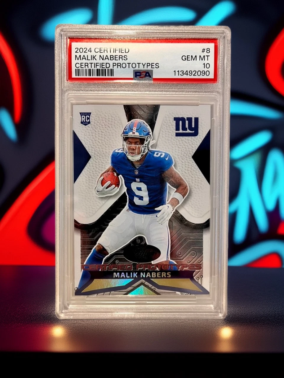 Malik Nabers Panini Certified Certified Prototypes #8 Base