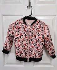 Girls Disney Collection by Tutu Couture Minnie Mouse Zippered Jacket Size 5/6