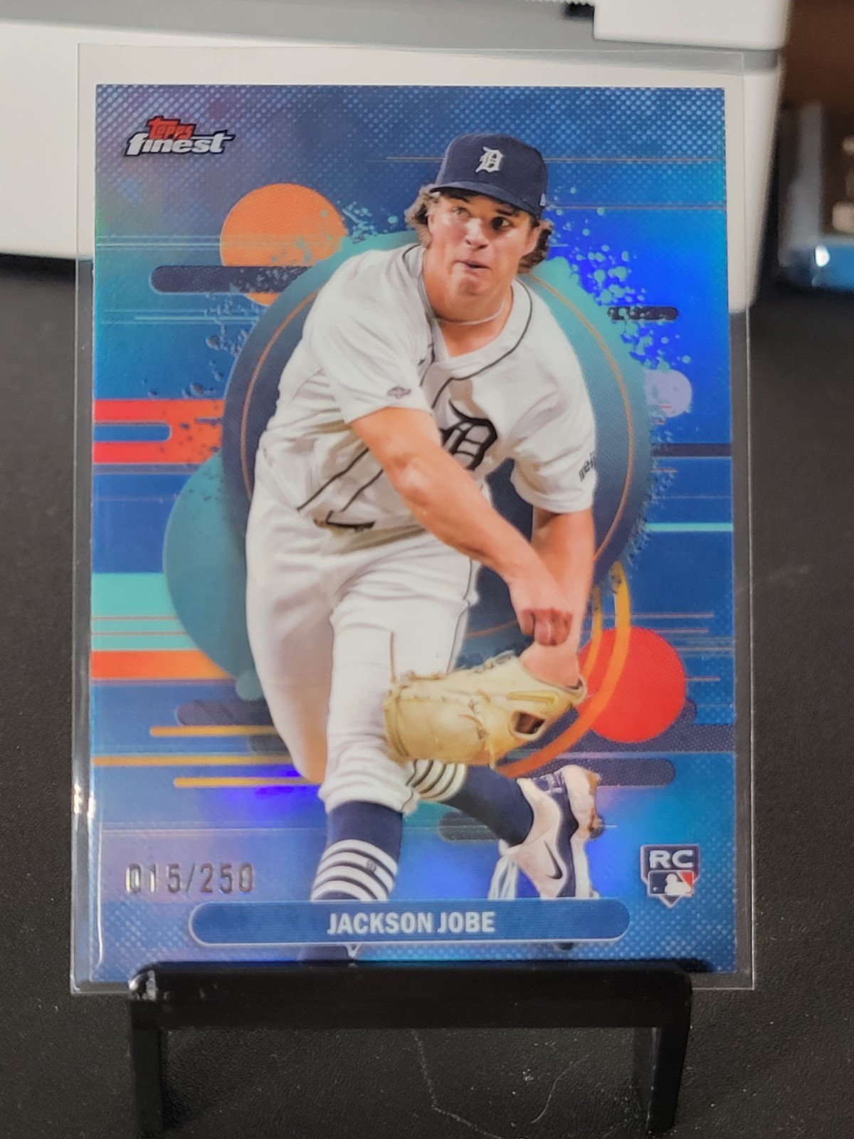 2025 Topps Finest Jackson Jobe #174 Uncommon Sky Blue Refractor /250 RC