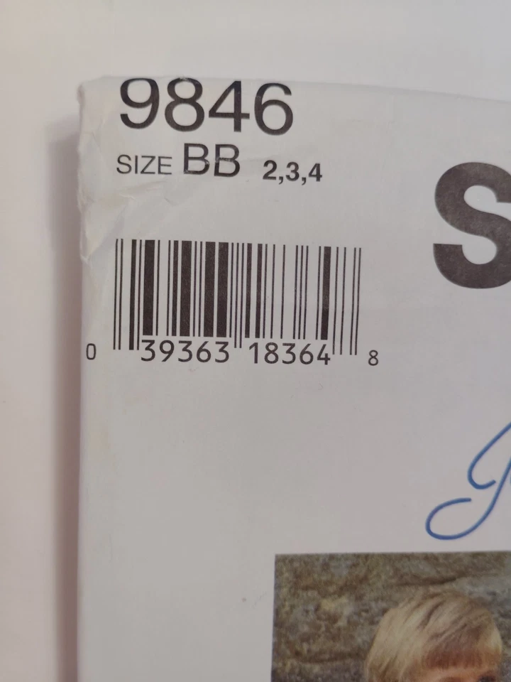 Bibs Pants Dress Vest Girls 2 3 4 Simplicity 9846 Sewing Pattern UC Jan Briggs - Image 2 of 4