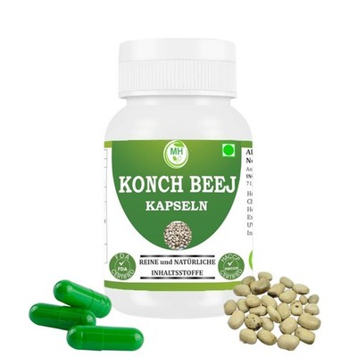 Morsan's Mucuna Pruriens (Konch Beej) Kapseln, Packung mit 60 x 500 mg
