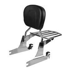 Sissy Bar f&uuml;r Harley Davidson Softail 07-17 mit Gep&auml;cktr&auml;ger SB10 chrom C-Ware