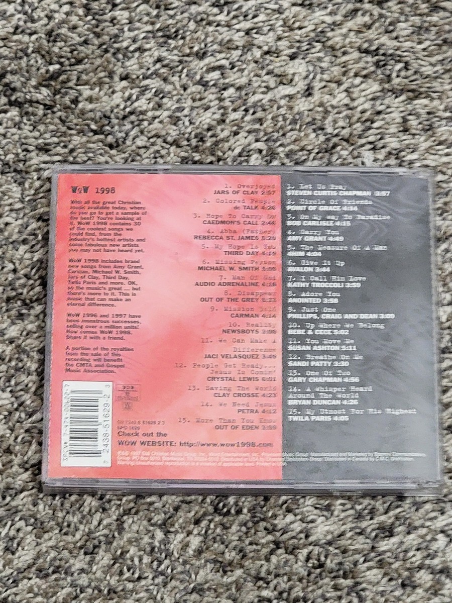 WOW 1998 CD The Year's 30 Top Christian Artists Songs Compilation