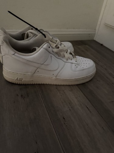 Nike Air Force 1 Low Top Men's White Lace Up Solid Athletic Sneakers