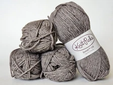 Knit Picks Swish DK Squirrel Heather #24948, lot of 4, 100% Superwash Merino 50g