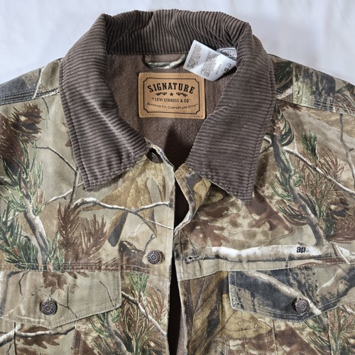 Levi Strauss & Co Signature Realtree Camouflage Trucker Jacket Men's Medium M - Picture 2 of 14