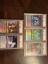 Disney Lorcana D100 Collectors Edition 6-Card Set PSA 9