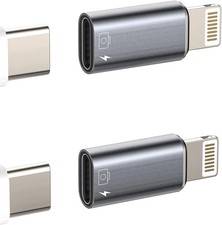 MFi-Certified iPhone OTG Adapter 2Pack USB C Female to Lightning Male Charger Da
