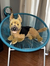 Life Size E J German Shepherd Pup Dog Stuffed Animal Plush Large Realistic