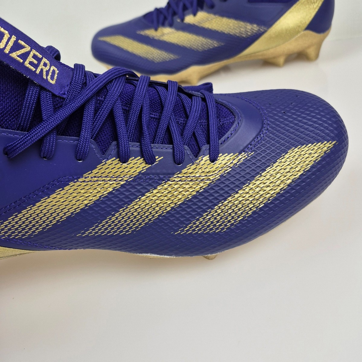 Adidas SM Adizero Impact C Football Cleats Purple Gold Men's Size