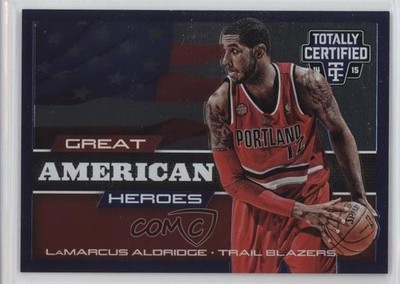 2014 Panini Totally Certified Great American Heroes 4/299 LaMarcus Aldridge 9o3