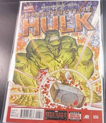 Marvel Comics Indestructible Hulk #6 Bonus Digital Edition Waid Simonson Mossa