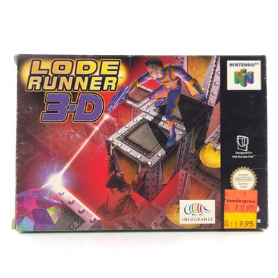 Nintendo 64 Spiel: Lode Runner 3-D - N64 OVP CIB (PAL NOE) Infogrames
