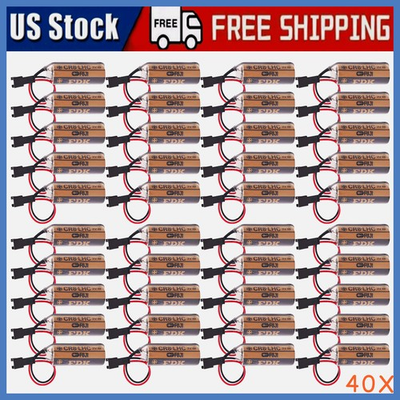 #ad 40 Pack FUJI FDK CR8.LHC 17450 3V CR8 LHC Battery for Toto Flush Valve with Plug $285.69