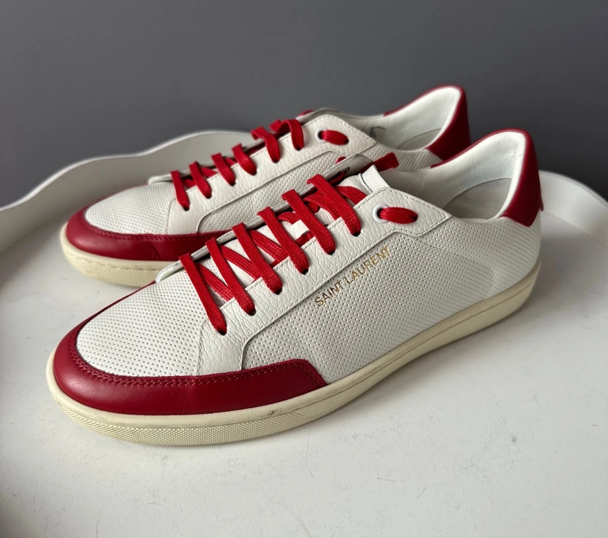 Saint Laurent SL-10 Low White for sale | eBay
