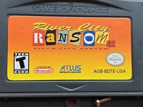 River City Ransom EX Game Boy Advance Nintendo GBA Authentic Saves NES 8 Bit VTG
