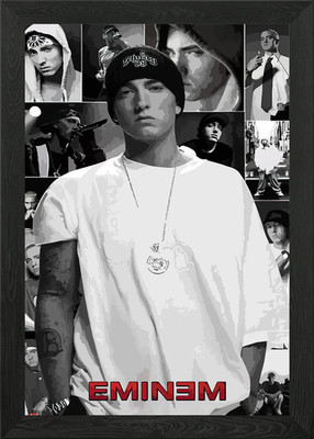 Eminem Collage Poster Gerahmt Wandbild Poster Leinwanddruck Bild