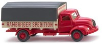 Wiking - Magirus 4X2 Forwarder Mit Plane Hamburger Spedition - 1/87 - WIK042004