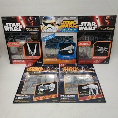 Star Wars   Metal Earth   3D Model Kits   5x (Five) Packs   New/Sealed