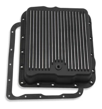 Mr. Gasket 9797BMRG Transmission Oil Pan - Black Aluminum