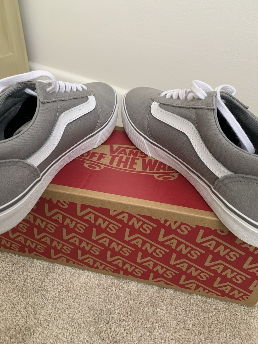 VANS off The Wall Maddie Wild Dove Grey Trainers Size Suede