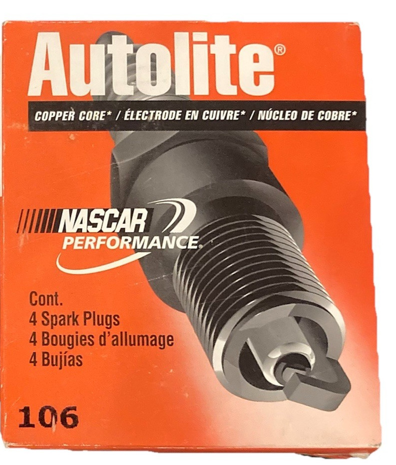 4 pc Autolite Copper Core 106 Spark Plugs  T14EX-U SR5VX HR9APX AGRF52