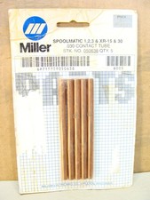 NEW MILLER SPOOLMATIC 1 2 3 contact tube 5 pk 050638 0.030 XR-15 & 30