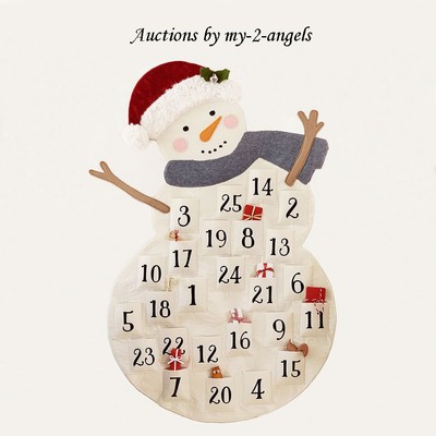 Pottery Barn Kids Christmas Classic Snowman Advent Countdown