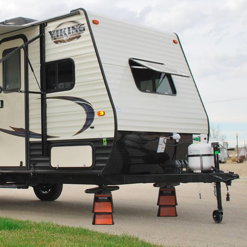 VEVOR 4 Trailer Jack Blocks 6000LBS RV Leveling Block RV Camper Stabilizer Stand - Picture 8 of 12