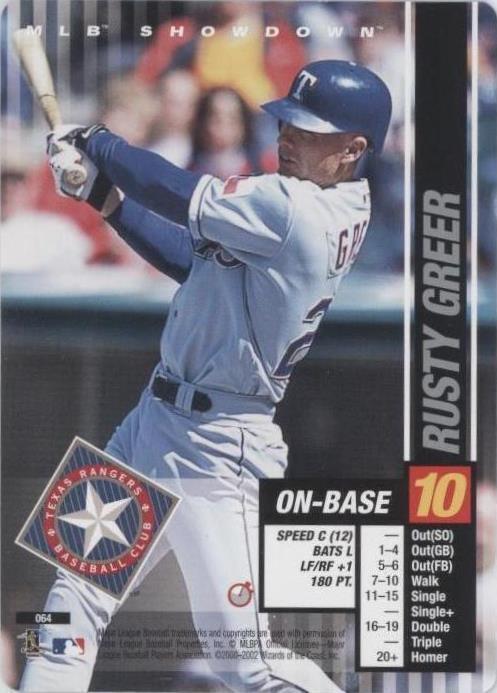 2002 MLB Showdown Trading Deadline - Rusty Greer #064 - 1 of 1