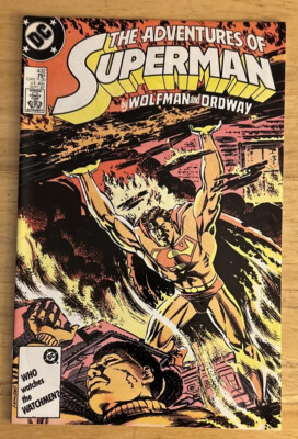 Adventures Superman #432; Wolfman Story, Ordway Cover & Art; Doom Patrol Ad 1987