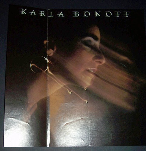 Karla Bonoff Debut 1st Album 1977 Short Print Fold Open Poster Type Ad, Advert