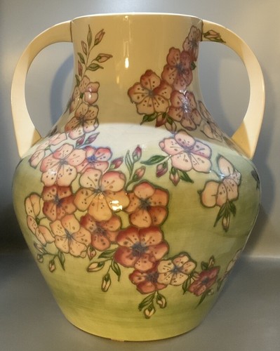 Moorcroft “Spring Blossom” Large Two Handled Amphora Vase Signed J Moorcroft 95 - Picture 5 of 15