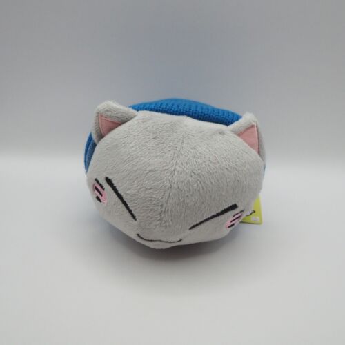 Nemuneko C0309 Gato Gris Durmiendo Furyu 5" Peluche Tejido Sombrero Etiqueta Juguete Muñeca Japón - Imagen 2 de 10