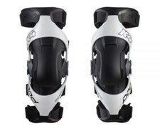 NEW POD K4 2.0 Knee Braces Pair White - Motocross Knee Braces