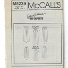 McCall's M5239 OOP Palmer Pletsch Pants with variations Pattern 8-14 OR ...