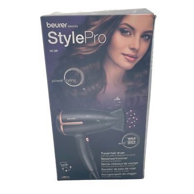 Beurer HC 25 StylePro Reisehaartrockner mit Ionenfunktion 1600W
