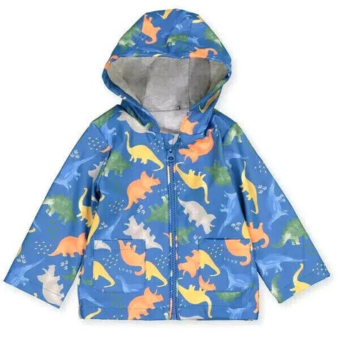 Baby Boys TU Jacket Baby Blue Dinosaurs 