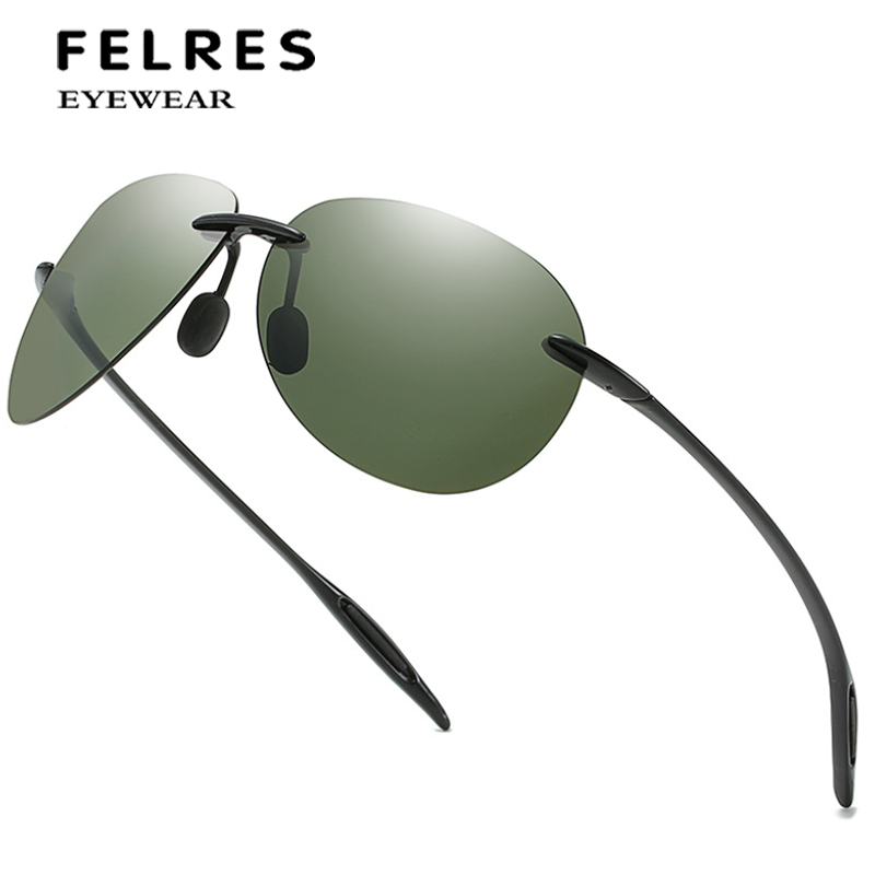 TR90 Night Vision Driving Flexible Frame Polarized Sunglasses Ultra Light UV400