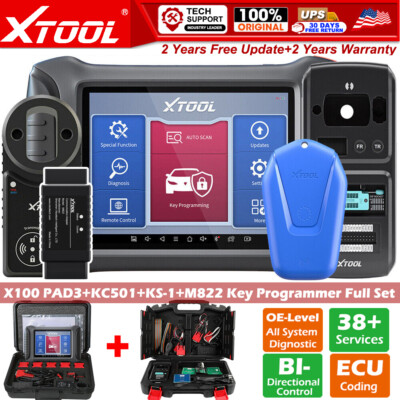 XTOOL X100 PAD3+KC501+KS-1+M822 IMMO Programming Full System Diagnostic Scanner