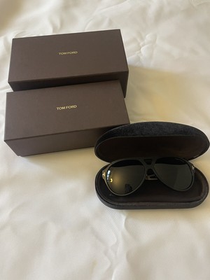 Tom Ford Aviator Sunglasses – New with Box & Case – Brand New Authentic Tom Ford Sunglasses FT TF 1003 45V Terry  main image 2