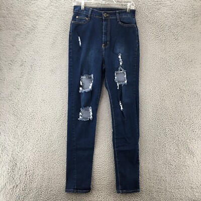 Jeans Slim Salsa Pour Femme Taille W30/L32 - Délavé, Distressed, Bleu, Très Bon état