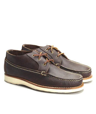 RED WING 9142 AMBER HARNESS LEATHER HANDSEWN MOC TOE WEDGE CHUKKAS