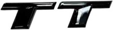 BLACK TT REPLACEMENT FOR AUDI REAR TRUNK EMBLEM BADGE NAMEPLATE DECAL LETTERLID#