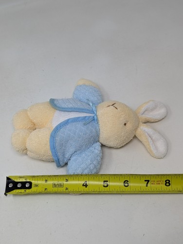 Vintage Eden Terry Cloth Plush Baby Bunny Peter Rabbit Rattle Stuffed Animal 90s - Picture 5 of 5