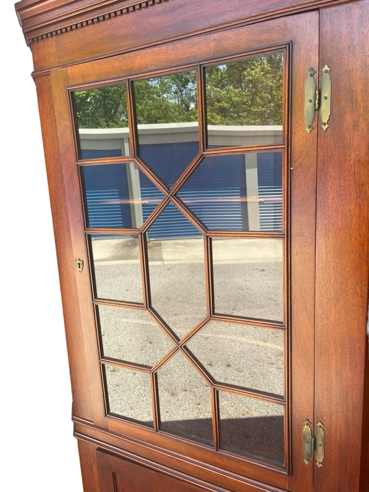 *RARO* Armario Esquinero Craftique Hecho a Mano Mebane N.C. 1930’s 96 Piezas Conjunto Foto 2 de 4