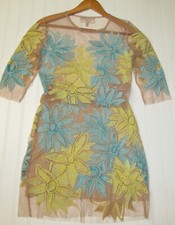 Nasty Gal X For Love & Lemons Sheer Wild Flower Crop Top & Skirt Size Small Set