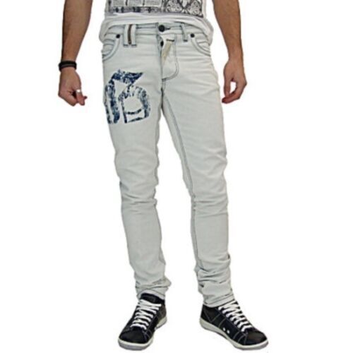 John Galliano Patchwork Damage Denim Pants Blue Size 44/30 Rare 