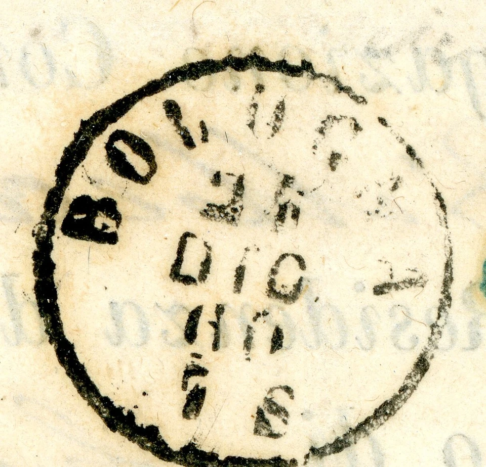 Italia 1858 Cerdeña 10¢ Marrón Oscuro Scott #11j Sobre Cubierta P574 Foto 4 de 4